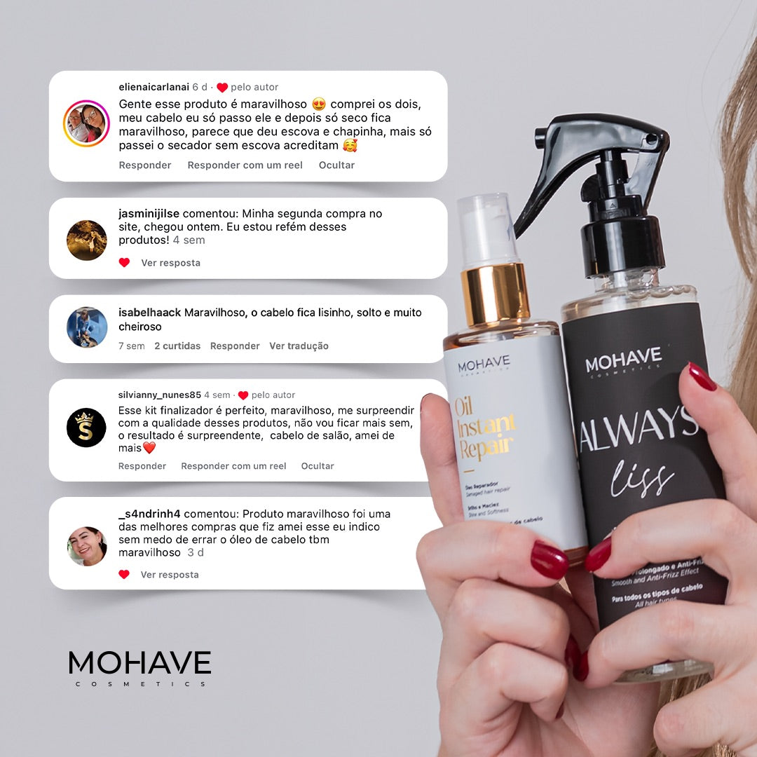 Kit Finalização Perfeita - Leave-in Spray Antifrizz + Óleo Reparador