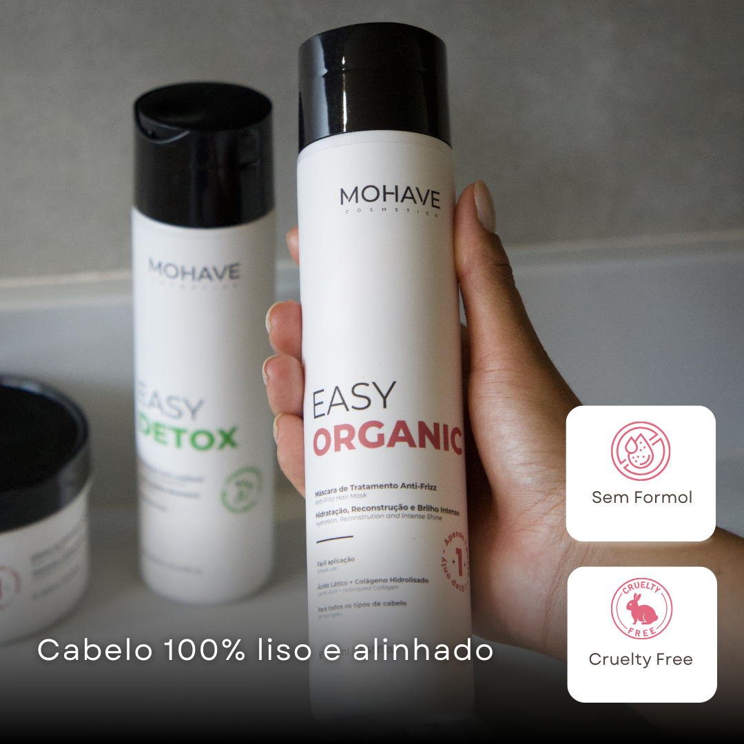 Kit Progressiva Orgânica + Shampoo Detox + Brinde